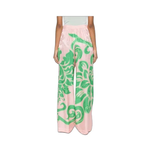 Rose Jacquard Pressed Crease Trousers