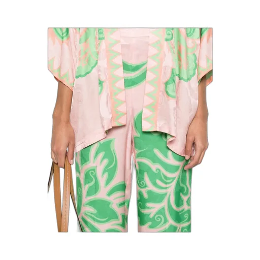 Rose Jacquard Pressed Crease Trousers