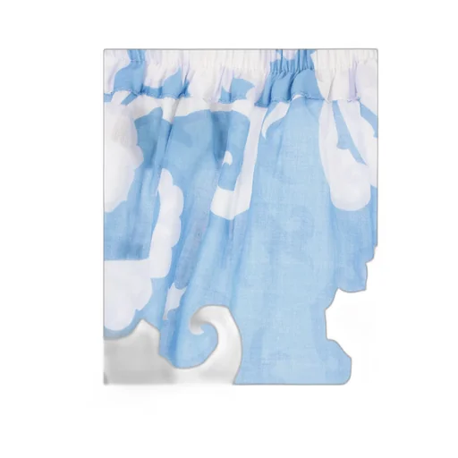 Floral Printed Elastic Waist Midi Skirt