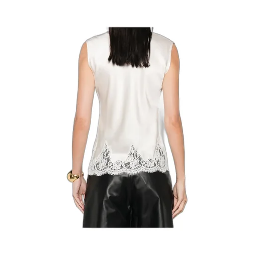 Lace-Trimmed Sleeveless Top