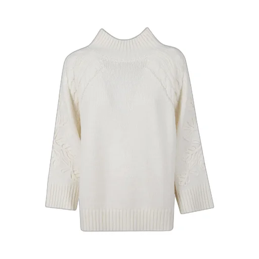 Wide-Sleeved Ribbed Sweater