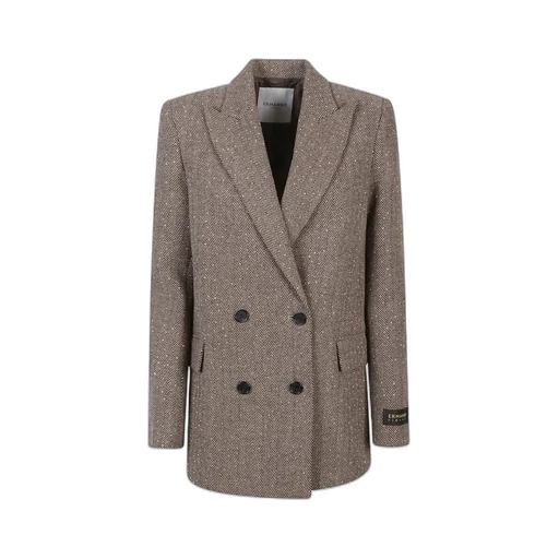 Herringbone Double-Breasted Jacket