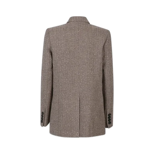 Herringbone Double-Breasted Jacket