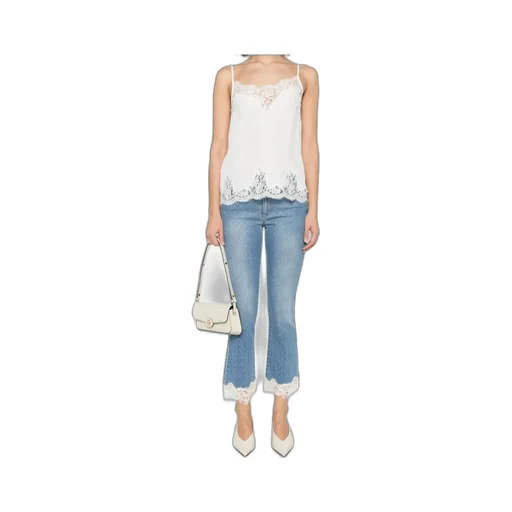 Lace-Trim Tank Top