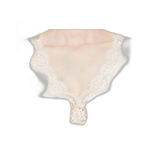 Lace-Trimmed V-Neck Top