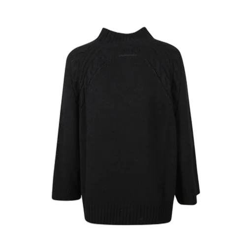 Wide-Sleeved Ribbed Sweater