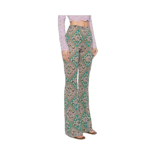 Floral Printed Flared Trousers