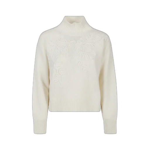 Embroidered Turtleneck Knitwear