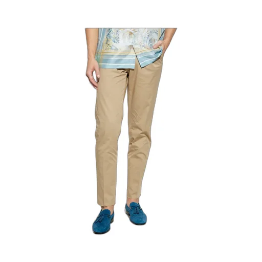 Pressed Crease Pleated Trousers