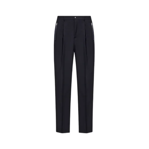 Pressed Crease Pleated Trousers