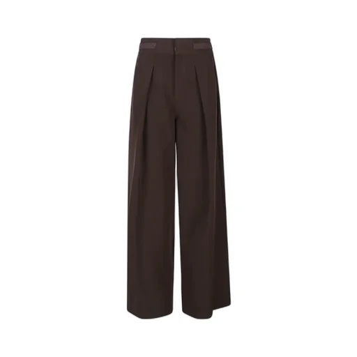 Wide-Leg Pleated Pants