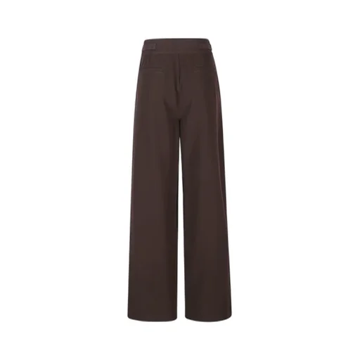 Wide-Leg Pleated Pants