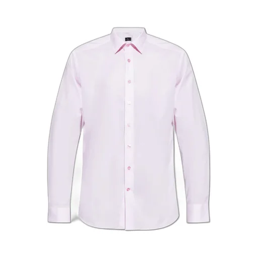 Buttoned Curved Hem Shirt
