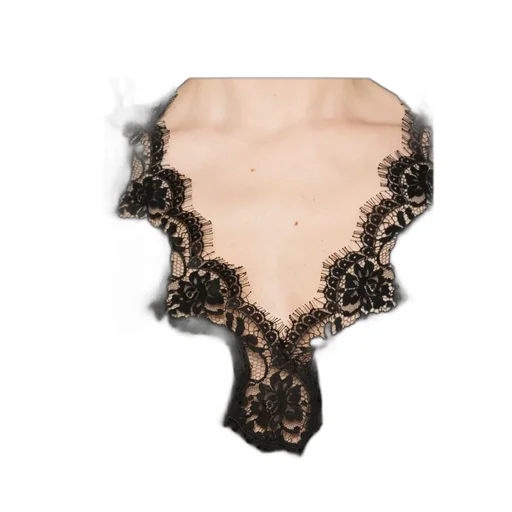Lace-Insert Blouse
