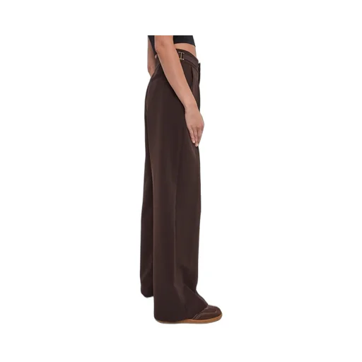 Wide-Leg Pleated Pants