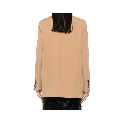 Single-Button Cuff-Detail Blazer