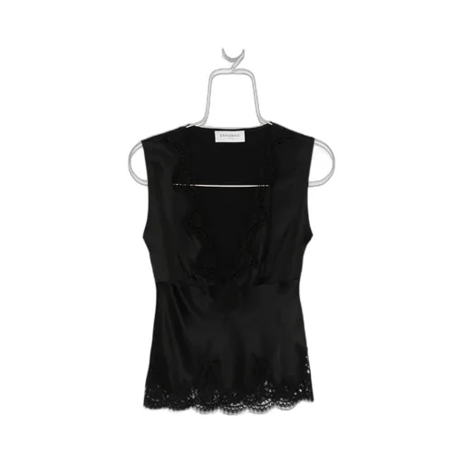 Lace-Trim Sleeveless Top