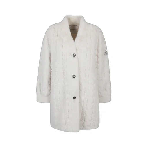 Textured Button-Up Coat