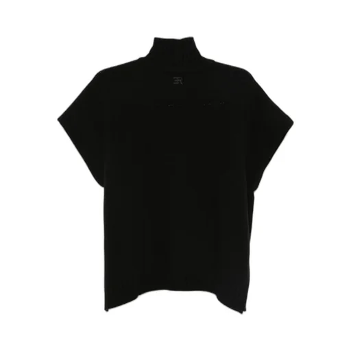 High-Neck Sleeveless Sweater