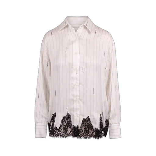 Lace Striped Shirt