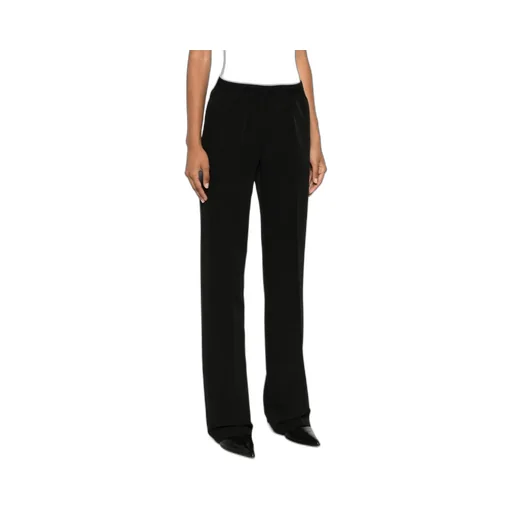 Logo-Waistband Cady Trousers