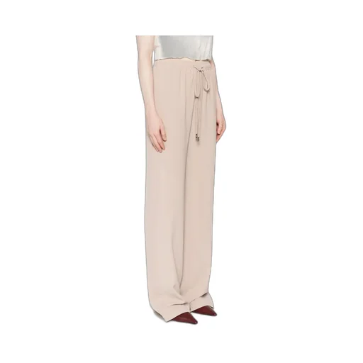 Drawstring Wide-Leg Trousers