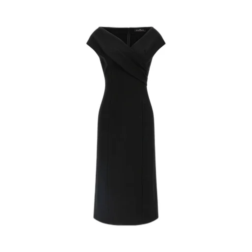 V-Neck Midi Dress
