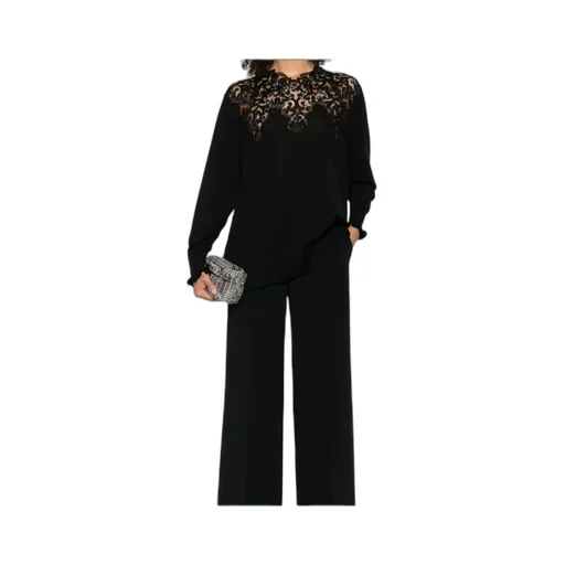 Lace-Embellished Top