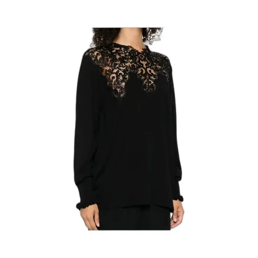 Lace-Embellished Top