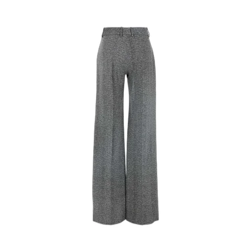 Straight-Leg Herringbone Tailored Trousers