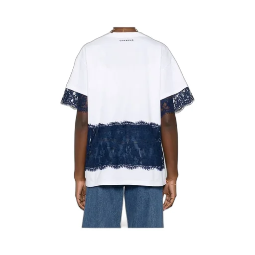 Short-Sleeved T-Shirt With Lace Details