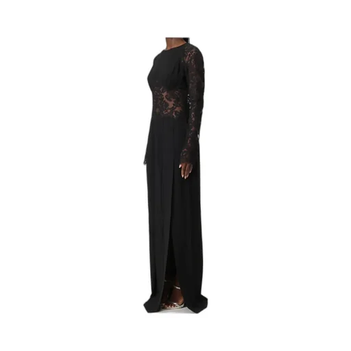 Lace-Paneled Maxi Dress