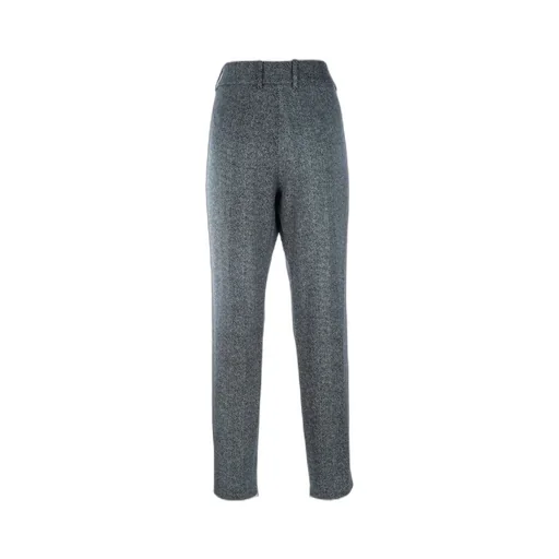 Herringbone-Patterned Trousers