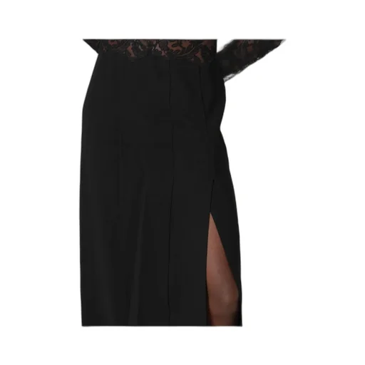Lace-Paneled Maxi Dress