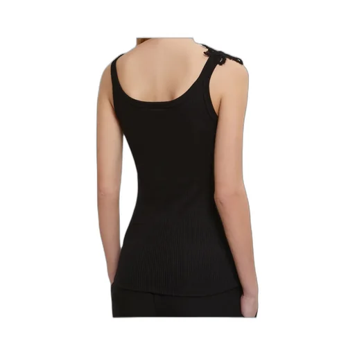 Rebrode Lace Ribbed-Knit Vest