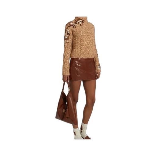 Glossy Leather Miniskirt