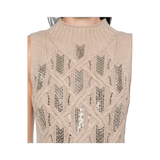 Embellished Knitted Vest