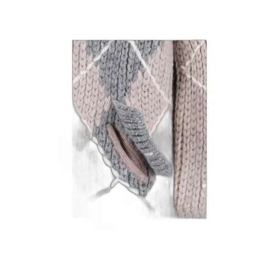 Argyle-Pattern Pocket Cardigan