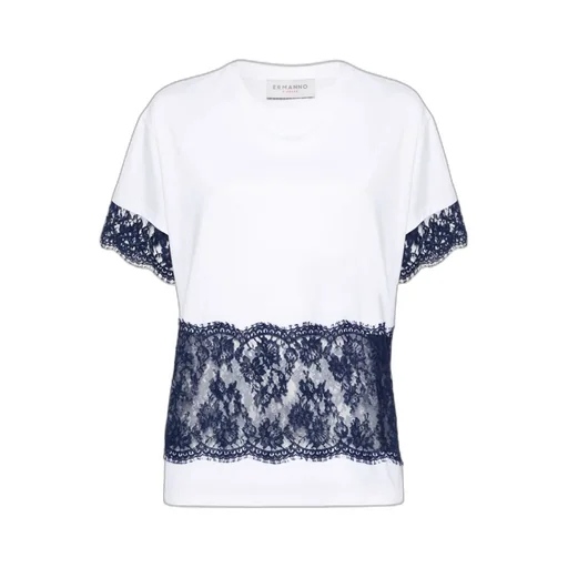 Short-Sleeved T-Shirt With Lace Details