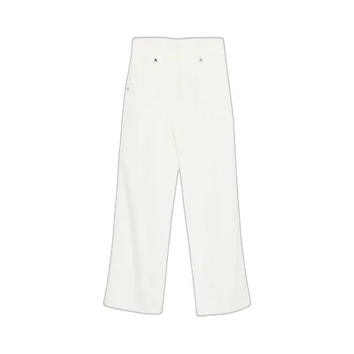 Eyelet-Embellished Jeans