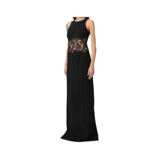 Lace-Insert Sleeveless Dress