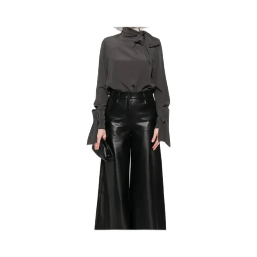 Tie-Neck Silk Top