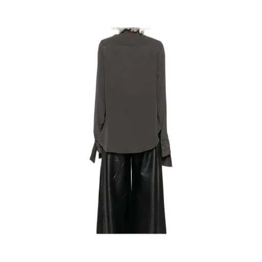 Tie-Neck Silk Top