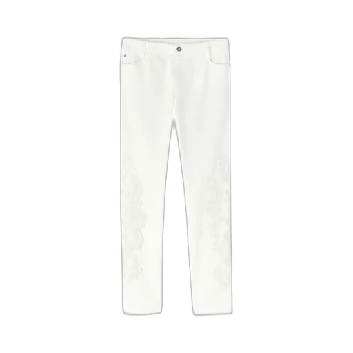 Rebrode Lace Cropped Jeans