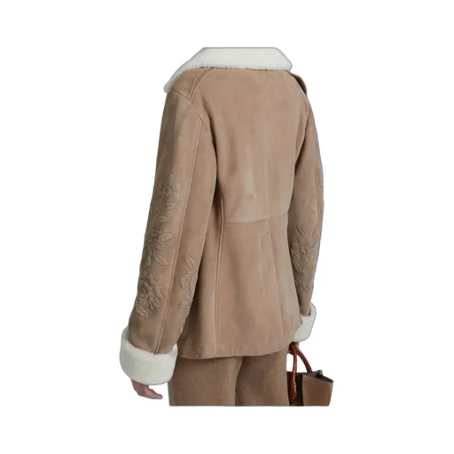 Embroidered Sheepskin Jacket