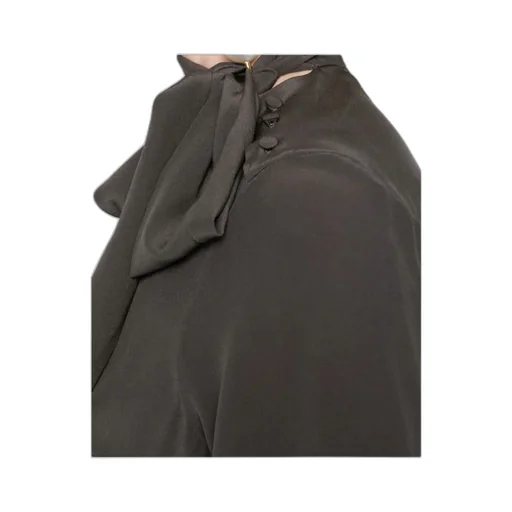 Tie-Neck Silk Top