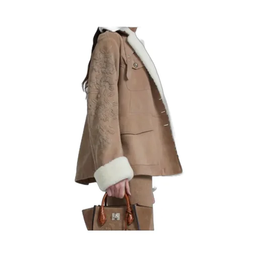 Embroidered Sheepskin Jacket