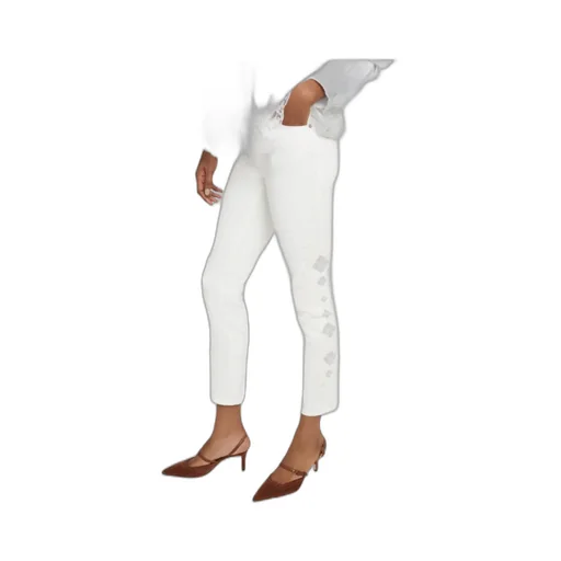 Rebrode Lace Cropped Jeans
