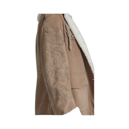 Embroidered Sheepskin Jacket