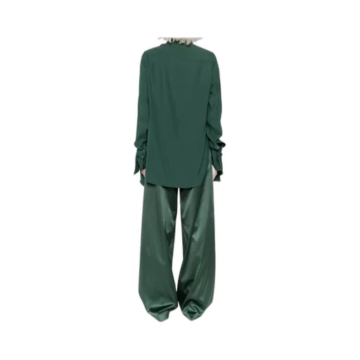 Tie-Neck Long-Sleeved Blouse